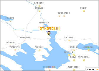 map of Pyhäsalmi