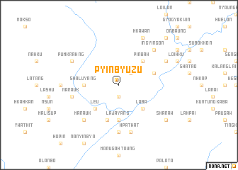 map of Pyinbyu Zu