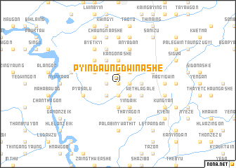 map of Pyindaungdwin Ashe