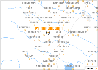 map of Pyindaungdwin