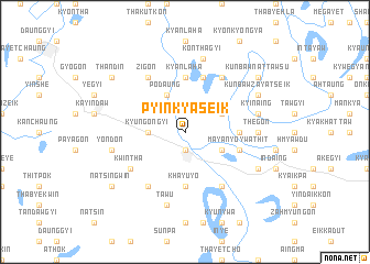 map of Pyinkyaseik