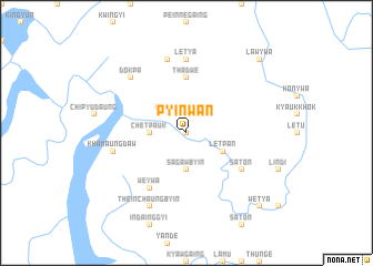 map of Pyin-wan