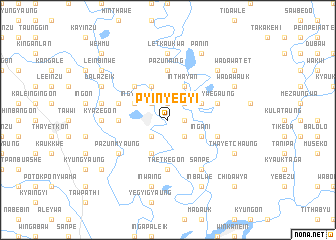 map of Pyinyegyi