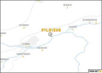 map of Pylayeva