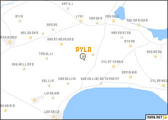 map of Pyla