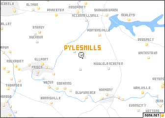 map of Pyles Mills