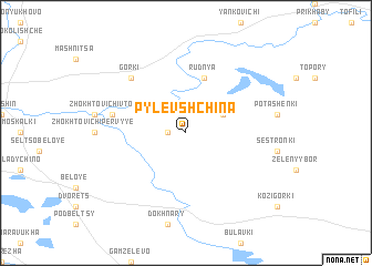map of Pylevshchina