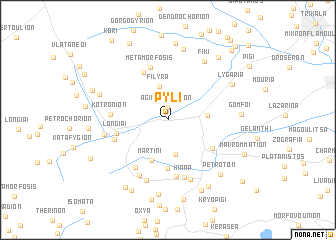 map of Pýli