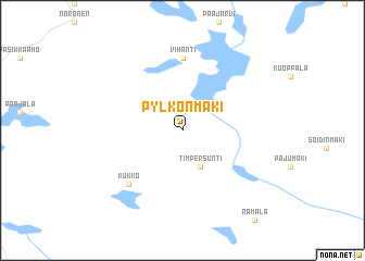 map of Pylkönmäki