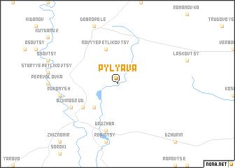 map of Pylyava