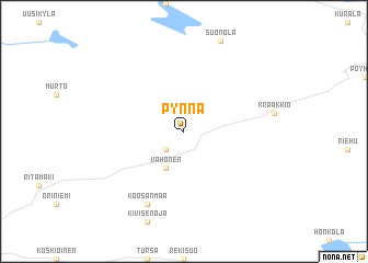 map of Pynnä