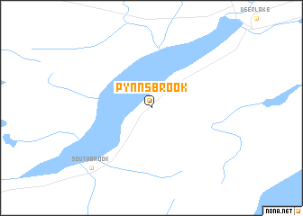 map of Pynns Brook