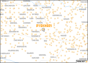 map of Pyŏkha-ri