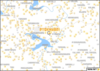 map of Pyŏkhwa-ri