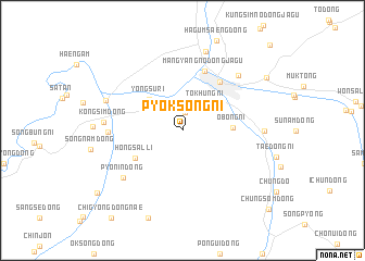 map of Pyŏksŏng-ni
