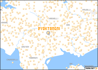 map of Pyŏktang-ni