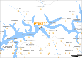 map of Pyŏktan