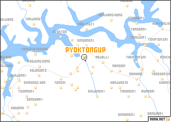 map of Pyŏktong-ŭp