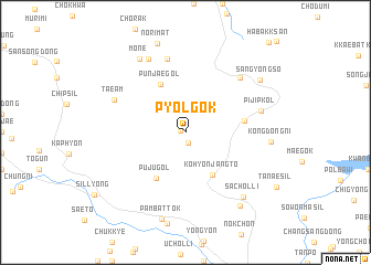 map of Pyŏlgok