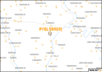 map of Pyŏlsang-ni