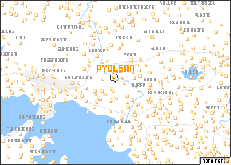 map of Pyŏlsan