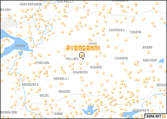 map of Pyŏngam-ni