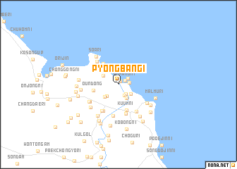 map of Pyŏngbangi
