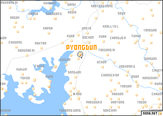 map of Pyŏngdun