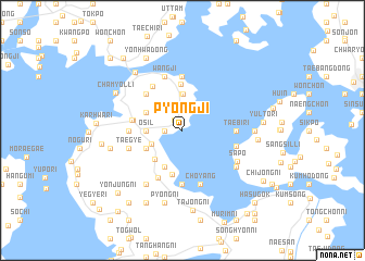 map of P\