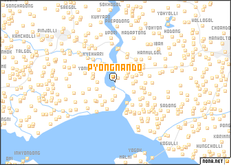 map of Pyŏngnando