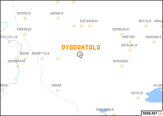 map of Pyörähtälä