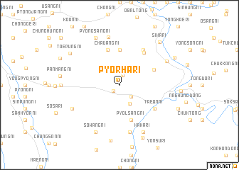 map of Pyŏrha-ri