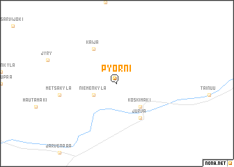 map of Pyörni
