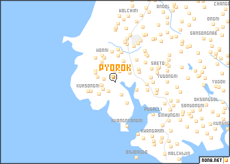 map of Pyŏrok