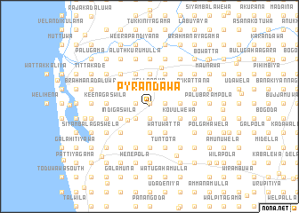 map of Pyrandawa