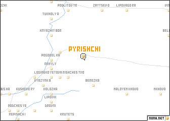 map of Pyrishchi