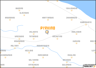 map of Pyrkino