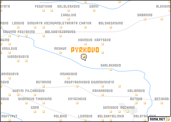 map of Pyrkovo