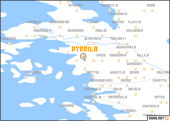 map of Pyrrilä