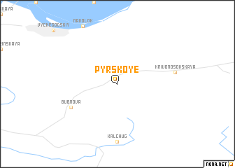 map of Pyrskoye