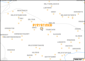 map of Pyryatinka