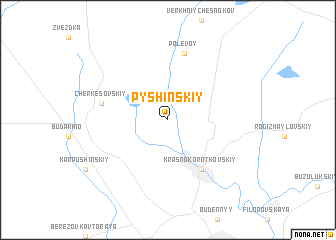 map of Pyshinskiy