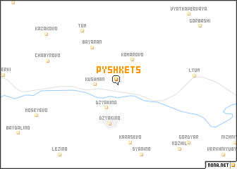 map of Pyshkets