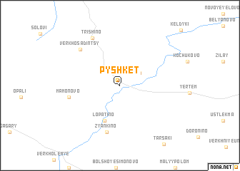 map of Pyshket