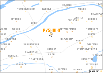 map of Pyshniki