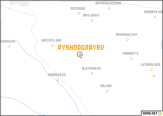 map of Pyshnograyev