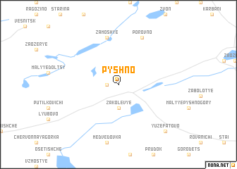 map of Pyshno