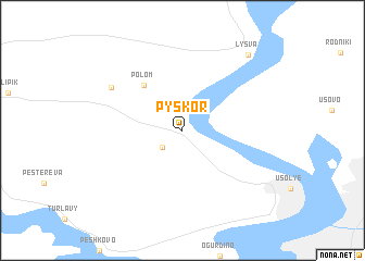 map of Pyskor