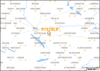 map of Pysząca