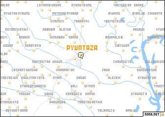 map of Pyuntaza